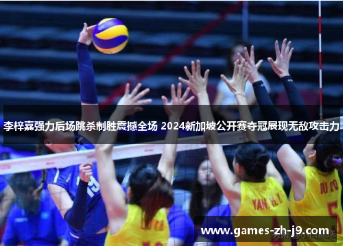 李梓嘉强力后场跳杀制胜震撼全场 2024新加坡公开赛夺冠展现无敌攻击力